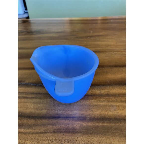 Vintage Delphite Blue Milk Glass 1 Cup Measuring Tab Handle - Picture 6 of 13